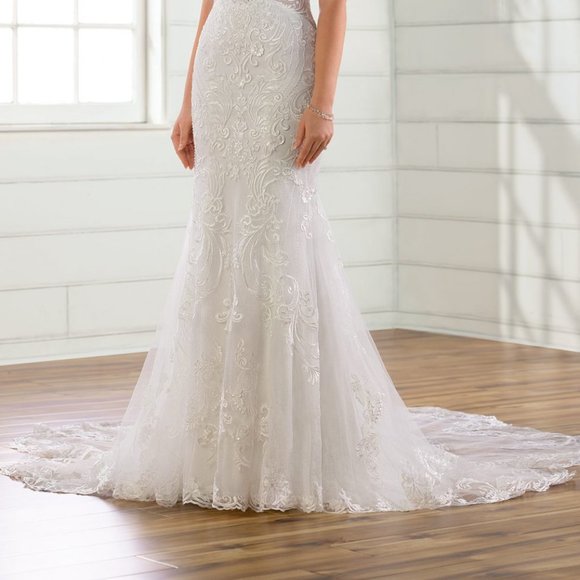 Essence of Australia White Wedding Dress Street Size 6 NEW and Unaltered - Picture 6 of 6